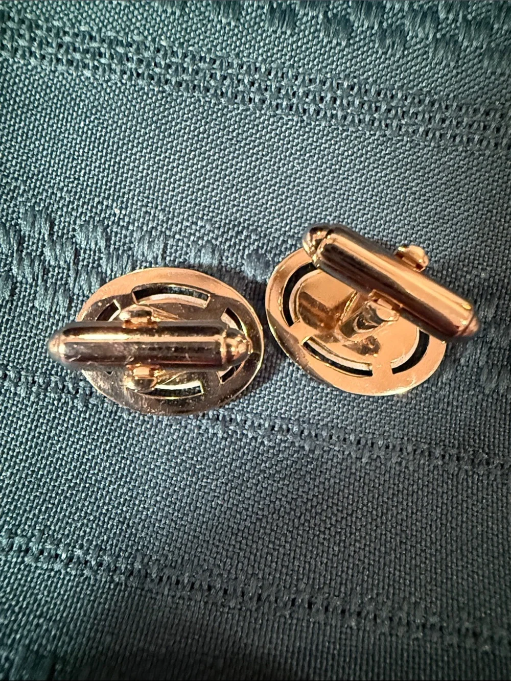 Monogram 'F' Gold-Tone Cufflinks and Tie Clip Set